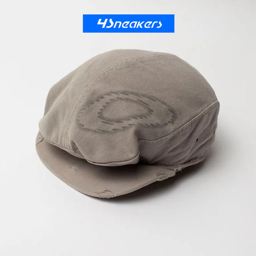 OAKLEY x PIET Distressed Static Beret 灰色做旧刺绣贝雷帽 - 图0