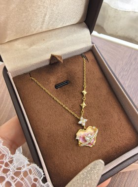 清仓S925纯银爱心项链女小众设计感高级轻奢锁骨链送女友礼物