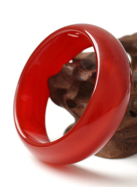 正品玉髓手镯女真玉加宽加厚玛瑙