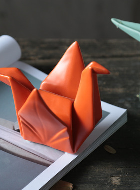 简约现代风精致千纸鹤酒柜装饰品