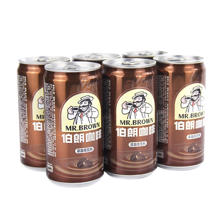 台湾原装进口伯朗咖啡饮料罐装240ML*24支原味/卡布奇诺风味/蓝山