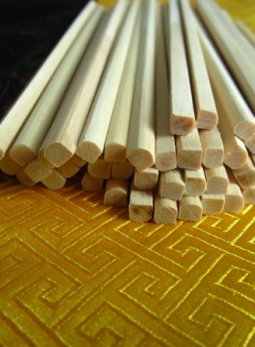 真正禾木易经筹策，不滑动半方半圆，外圆内方型，长205MM，