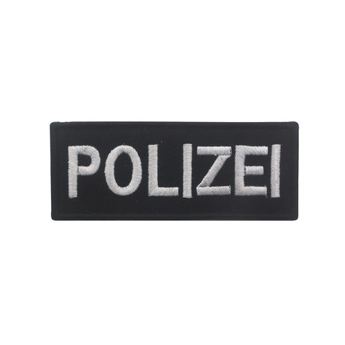 德国POLIZEI英文字母战术背心背面刺绣布贴章魔术贴胸条臂章 - 图0