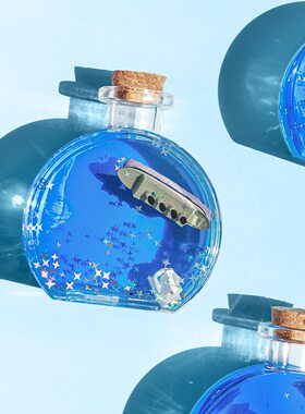治愈系漂流瓶沙漏桌面摆件
