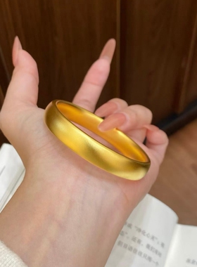银手镯古法金包银轮胎真金手镯