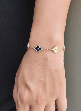 ROADLATIVE镭射线性十字花手链