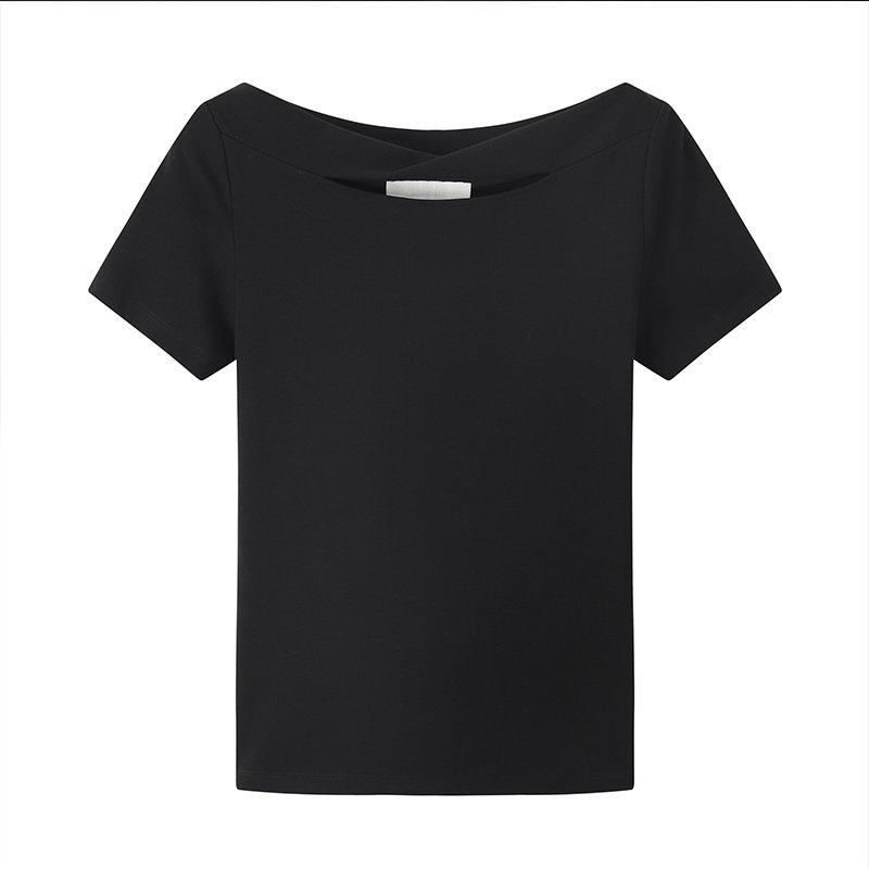 梵凯女短袖2020夏装新款黑色女t恤 梵凯T恤