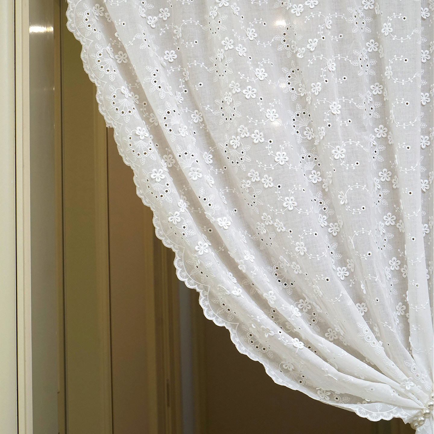 法式立体纯棉刺绣窗帘 门帘美式隔断帘 半帘飘窗帘 屏风遮挡帘,淘宝优惠券,粉丝福利购,淘宝优惠卷