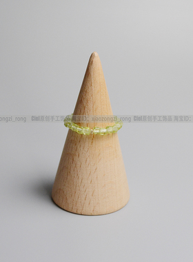 Ciel女橄榄石原创方糖戒指