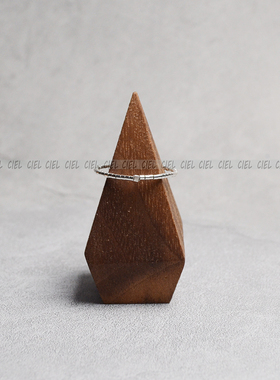 原创设计925纯银戒指1mmCiel