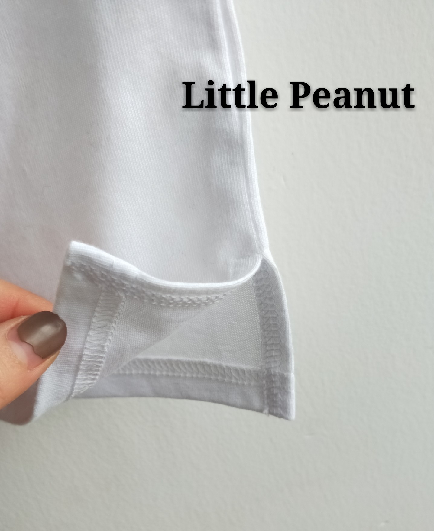 自制 经典百搭开叉净色纯棉白色打底衫T恤长袖上衣春秋男女宝童装,淘宝优惠券,粉丝福利购,淘宝优惠卷