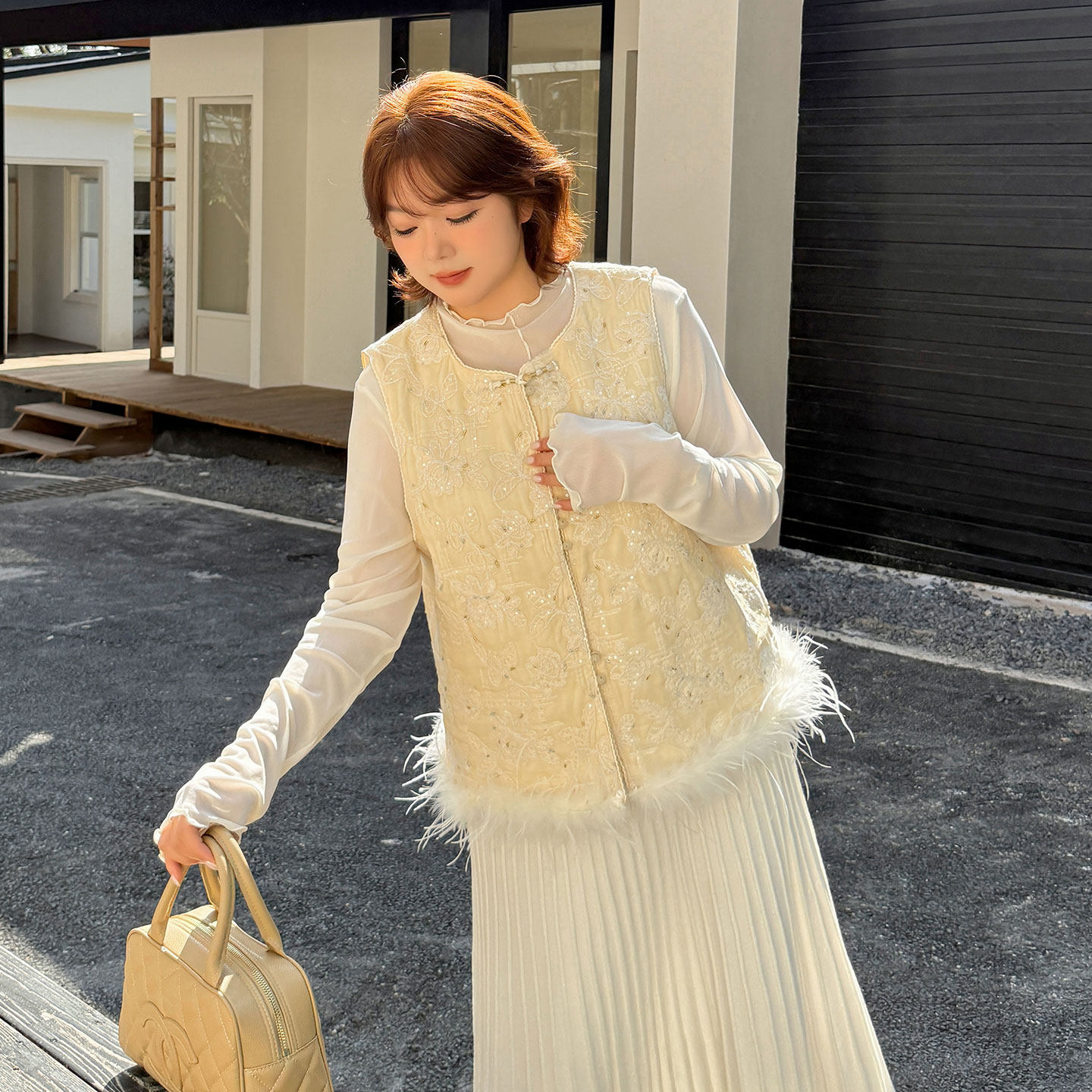 新中式外套2025冬季新款220斤胖mm大码气质显瘦夹棉保暖毛边外套,淘宝优惠券,粉丝福利购,淘宝优惠卷