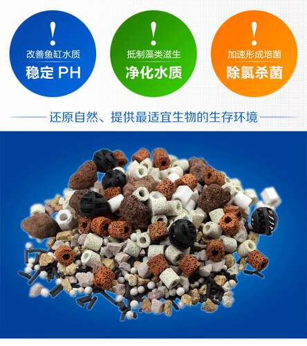 鱼缸滤材全家福 鱼缸过滤器 过滤材料十合一 陶瓷环 细菌屋 滤材 - 图0