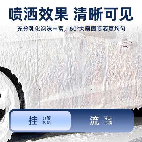 电动洗车泡沫喷壶高压pa壶洗车专用扇形泡沫喷壶气压式通用喷雾器 - 图1