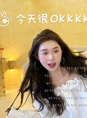 今天很okkkk 个性趣味文字贴纸镜子拍照自拍背景贴床头墙面柜门贴