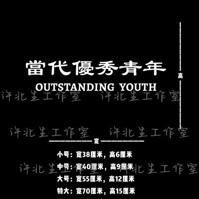當代優秀青年个性中文繁体文字墙贴 甜品服装店镜子自拍装饰贴纸,淘宝优惠券,粉丝福利购,淘宝优惠卷