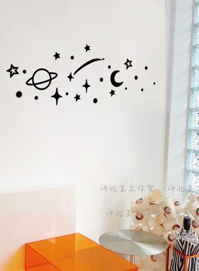 ins星星月亮宇宙元素贴纸