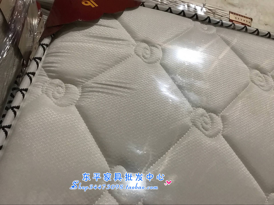 秒杀/精品白色加厚面料环保/双单席梦思床垫软硬床垫/厂家直销 - 图2