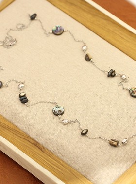 复古宫廷镶嵌微镶长款项链毛衣链