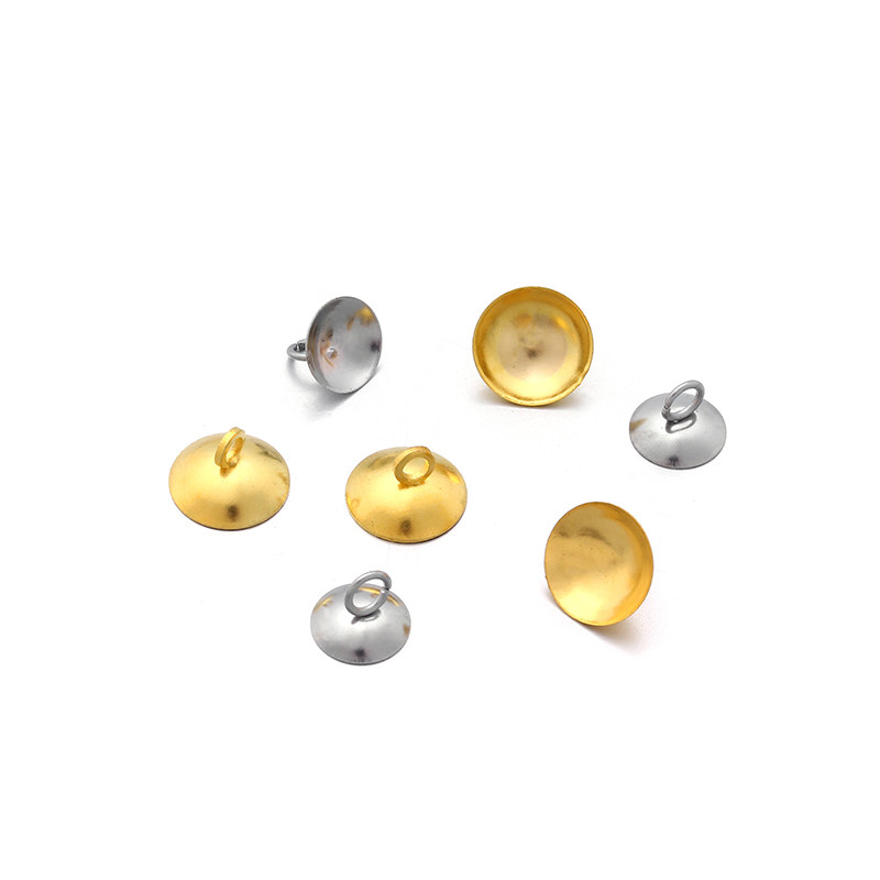 无针羊眼圆形珠帽珍珠盖帽项链耳饰带孔珠托手工DIY饰品配件材料,淘宝优惠券,粉丝福利购,淘宝优惠卷