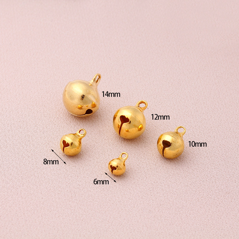 纯铜铃铛手工diy宠物装饰铃铛串珠手链脚链钥匙扣小吊饰配件材料,淘宝优惠券,粉丝福利购,淘宝优惠卷