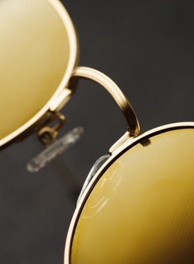 vintage原宿小圆框港味太阳镜感