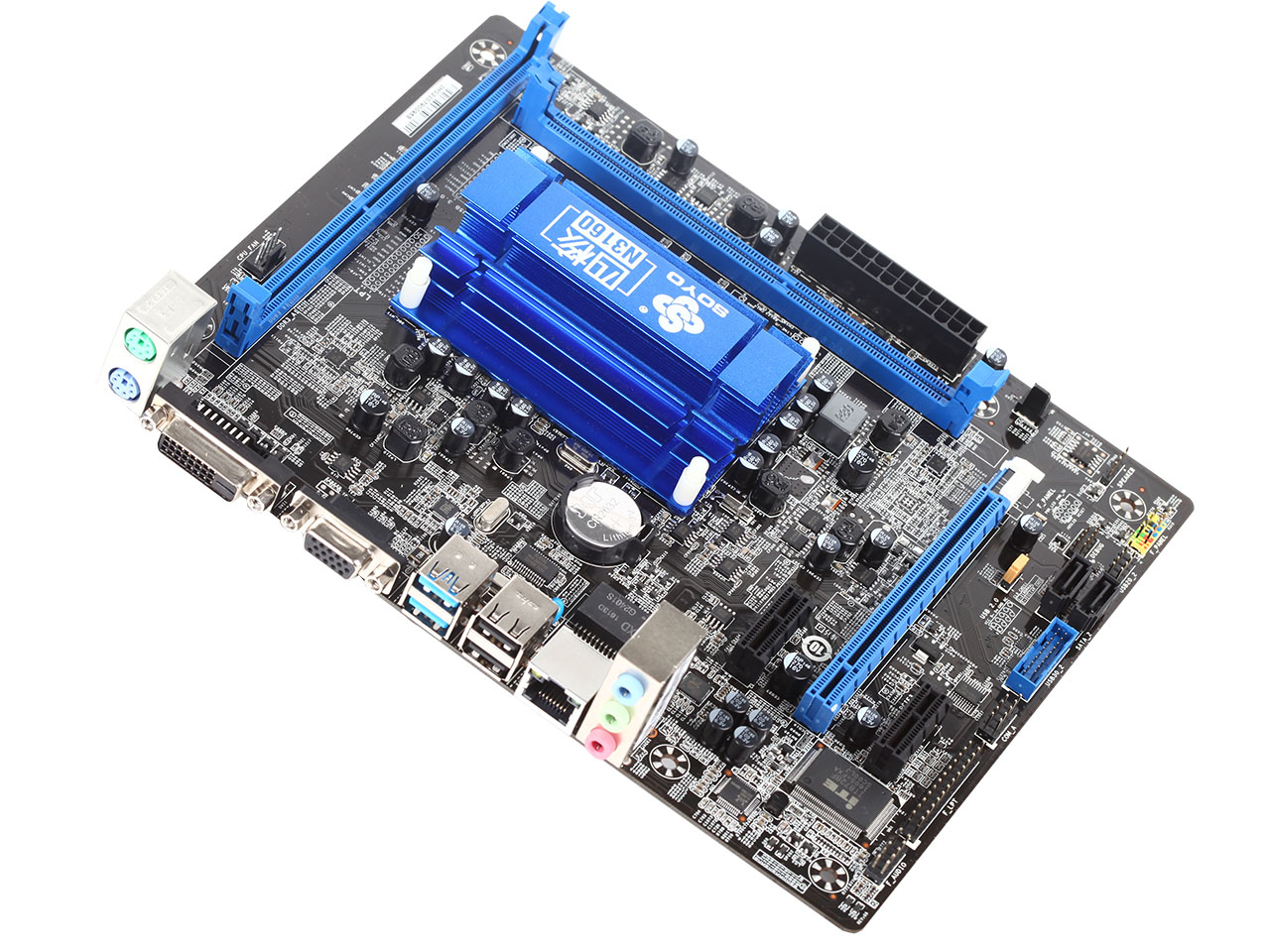 梅捷 N3160 主板  j1900 J3160 N3150 四核CPU NAS 低功耗 DDR3 - 图2