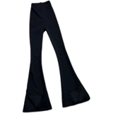 Летние штаны-клёш, штаны, костюм, коллекция 2022, высокая талия, по фигуре, облегающий крой, свободный крой