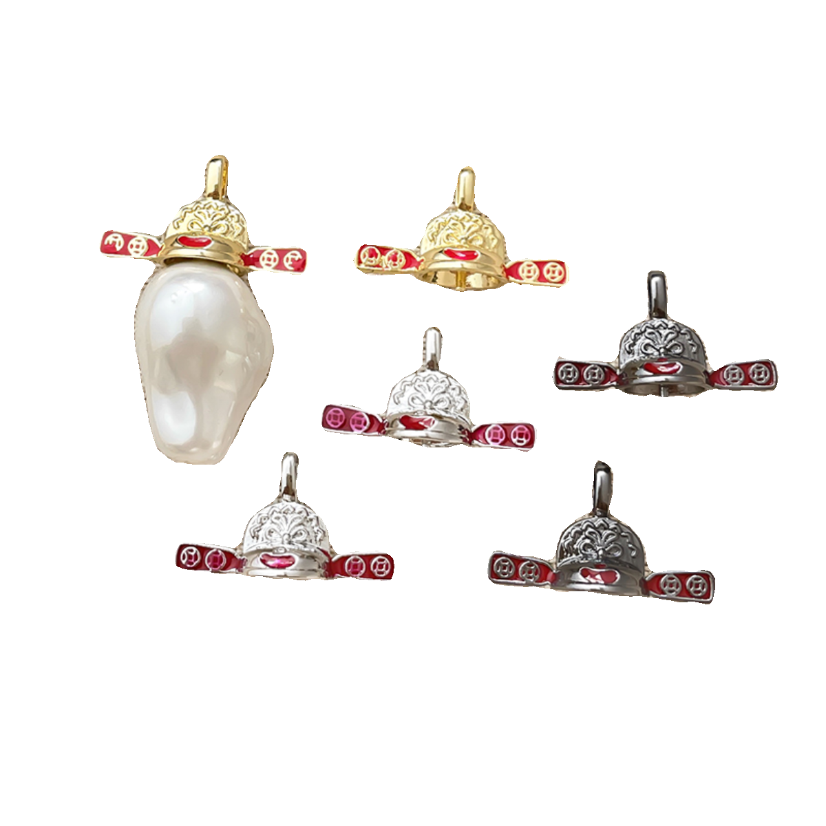 真金电镀保色包金财神帽DIY手工饰品手链项链资质巴洛克插针配件,淘宝优惠券,粉丝福利购,淘宝优惠卷