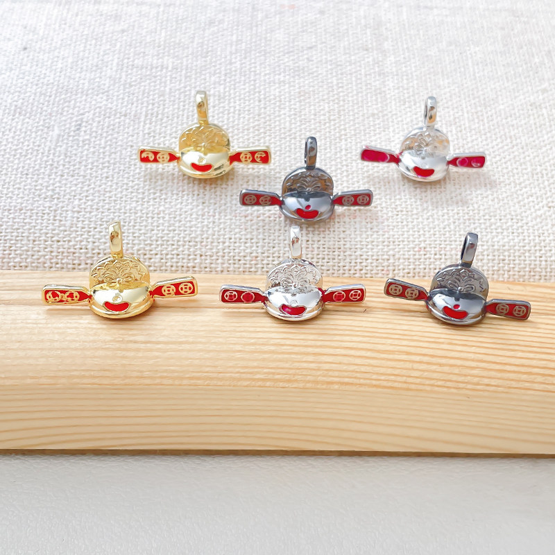 真金电镀保色包金财神帽DIY手工饰品手链项链资质巴洛克插针配件,淘宝优惠券,粉丝福利购,淘宝优惠卷