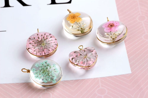 Серьги, прозрачный стеклянный аксессуар