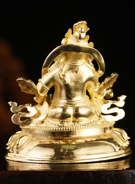 黄财神随身办公桌车内摆件小佛像