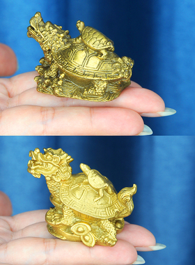 纯铜龙龟龙头龟摆件招财镇宅