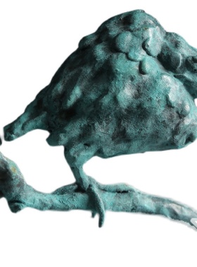 四喜器物原创八大山人国风文房四宝新中式青铜艺术摆件笔挂首饰架