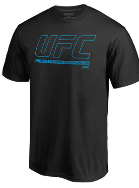 MMA短袖t恤黑色纯棉UFC