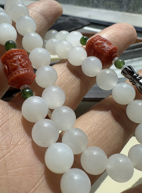 和田玉镯子新款上市保真串女佩戴百搭显白姐妹款好美绝绝子两戴款