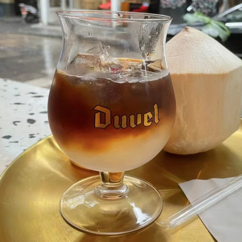 督威啤酒杯郁金香大肚精酿啤酒杯550毫升清吧酒吧烧烤店定制LOGO - 图0