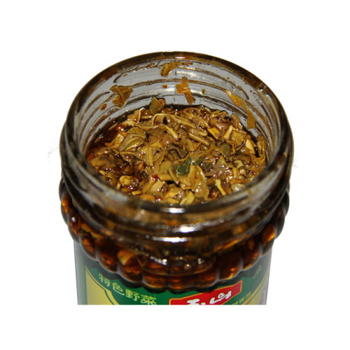 陕西蓝田野生新鲜香椿芽咸菜腌制油辣香椿酱夹馍下饭菜205g*4瓶装 - 图1