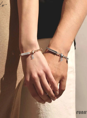 香港Crudo小众英文情侣闺蜜手链