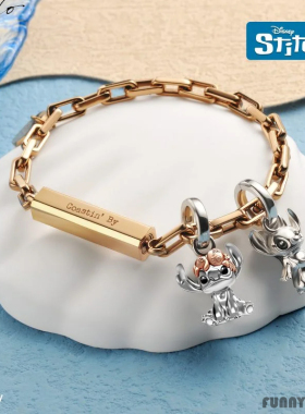 Crudo史迪仔珐琅手链情侣礼物