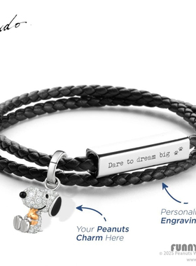 Crudo史努比情侣手链可刻字