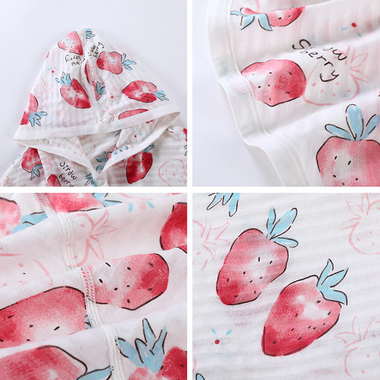 儿童防晒衣夏季超薄透气披风宝宝纯棉卡通连帽衫男女防护防晒衣服