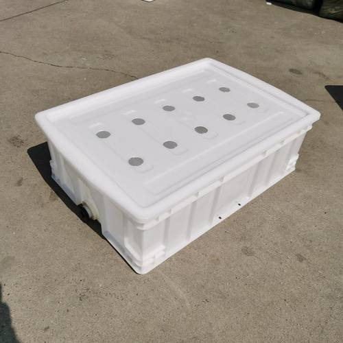 加厚养龟箱塑料养鱼水箱带排水带盖养殖箱可换水带阀门周转箱龟缸-图1