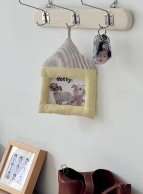 ins韩系布艺小房子挂钩相框