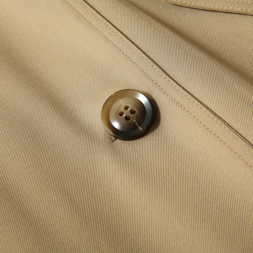 FBB WORKS 智贤风衣双排扣大衣外套女秋冬中长款韩版显瘦宽松上衣 - 图1