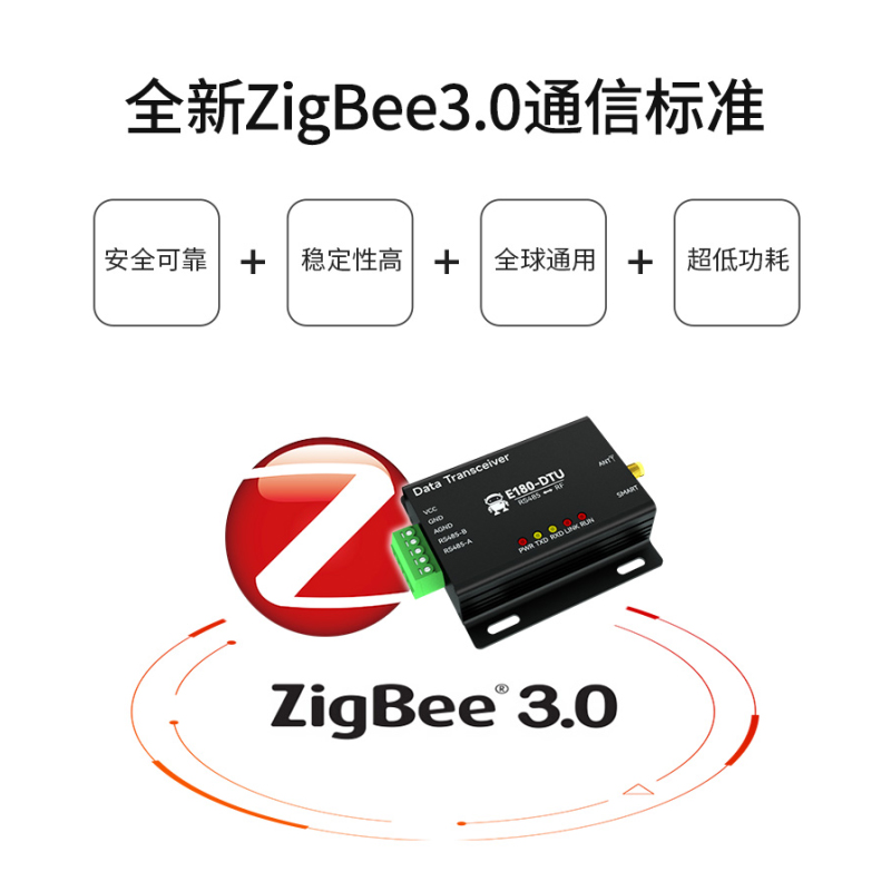 数传电台ZigBee3.0转RS485 DTU模块无线透传TouchLink智能家居-图1