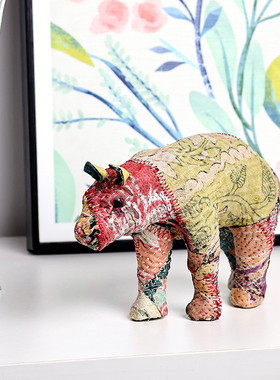 东京kankan手作布艺织物动物摆件