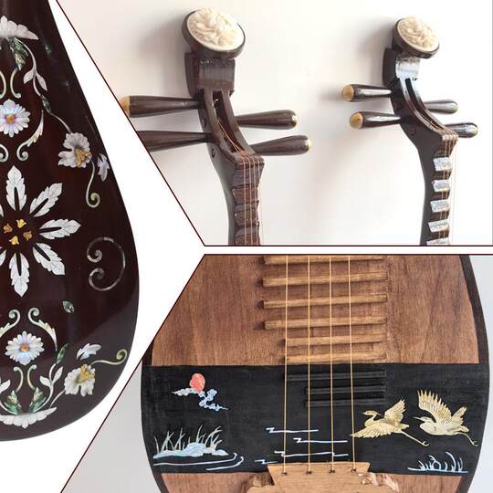 Guzheng Qin antique retro old fir handmade