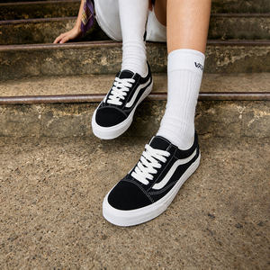 Vans范斯男女鞋Old Skool 春夏黑色经典板鞋复古休闲帆布鞋滑板鞋
