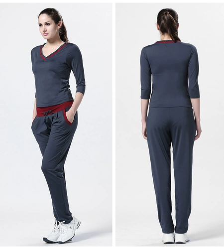 Летняя спортивная одежда для йоги, лонгслив для спортзала, комплект, длина миди, большой размер